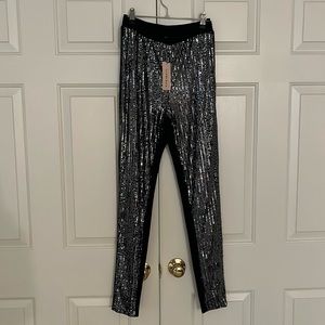 SHEIN Bae sequin leggings size M NWT